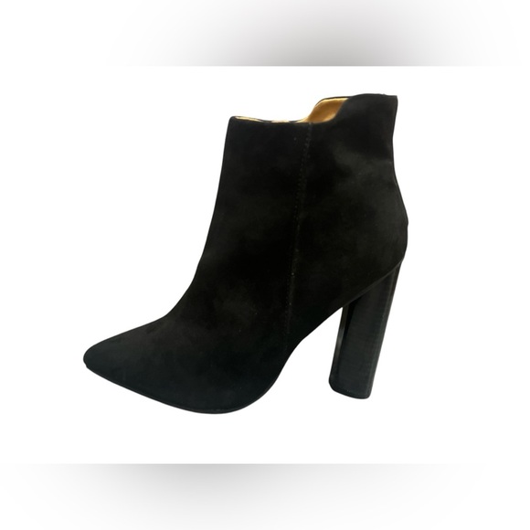 Little black boots Revamped by siren black ankle cut boot heel size 8 - Picture 4 of 10